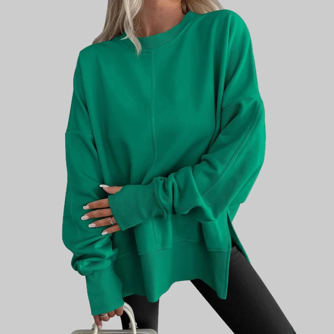 Women's Sweatshirt | Crewneck Oversized Dropped Shoulder