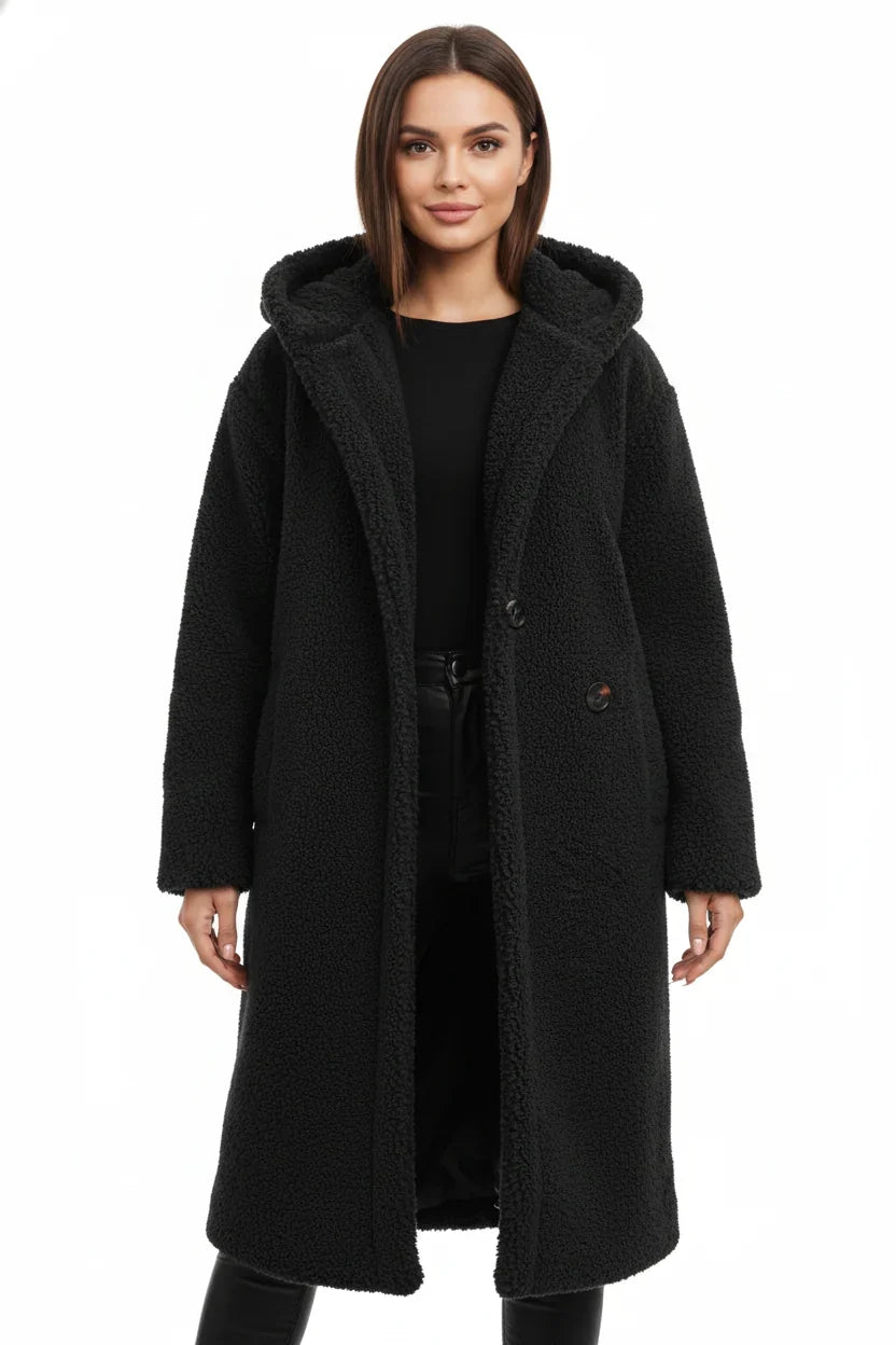 Women's Teddy Coat | Soft Warm Winter Letterman Jacket