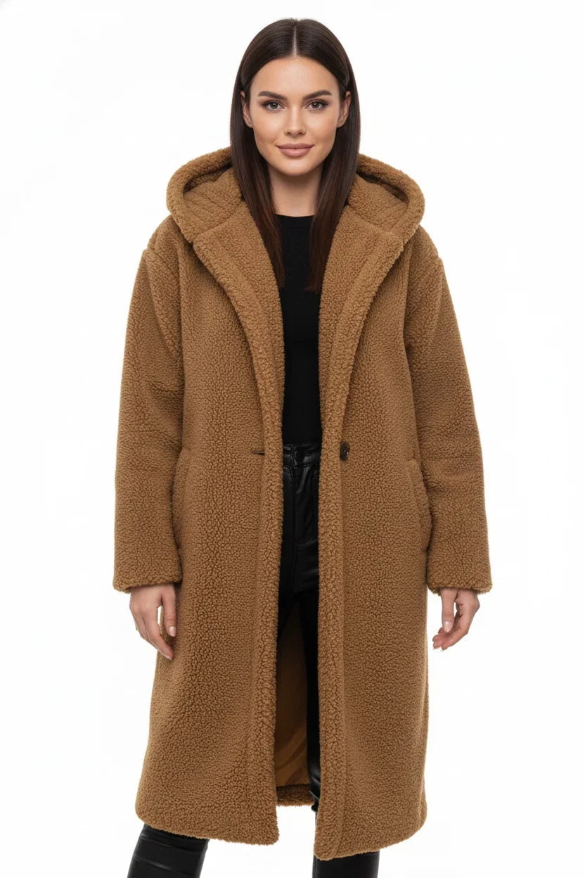Women's Teddy Coat | Soft Warm Winter Letterman Jacket