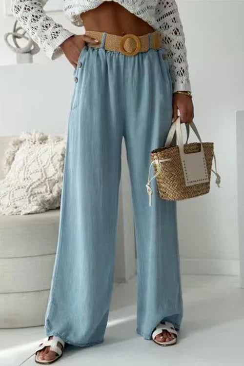 Women's Wide Leg Jeans | Pocketed High Rise Fit