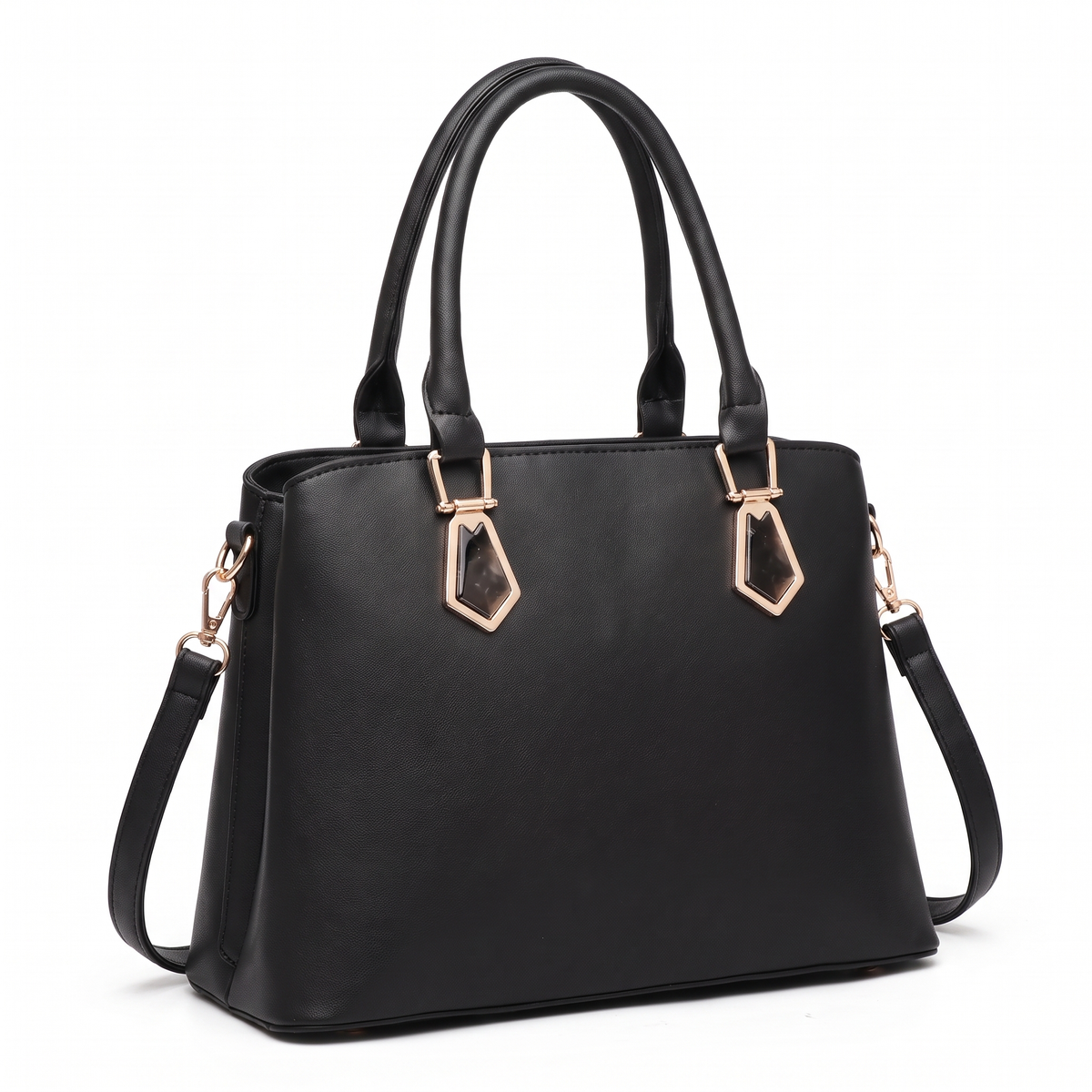 2-Piece Handbag and Purse Set, Top Handle Tote Bag with Crossbody Bag and Tassel Charm – Gift Set for Her