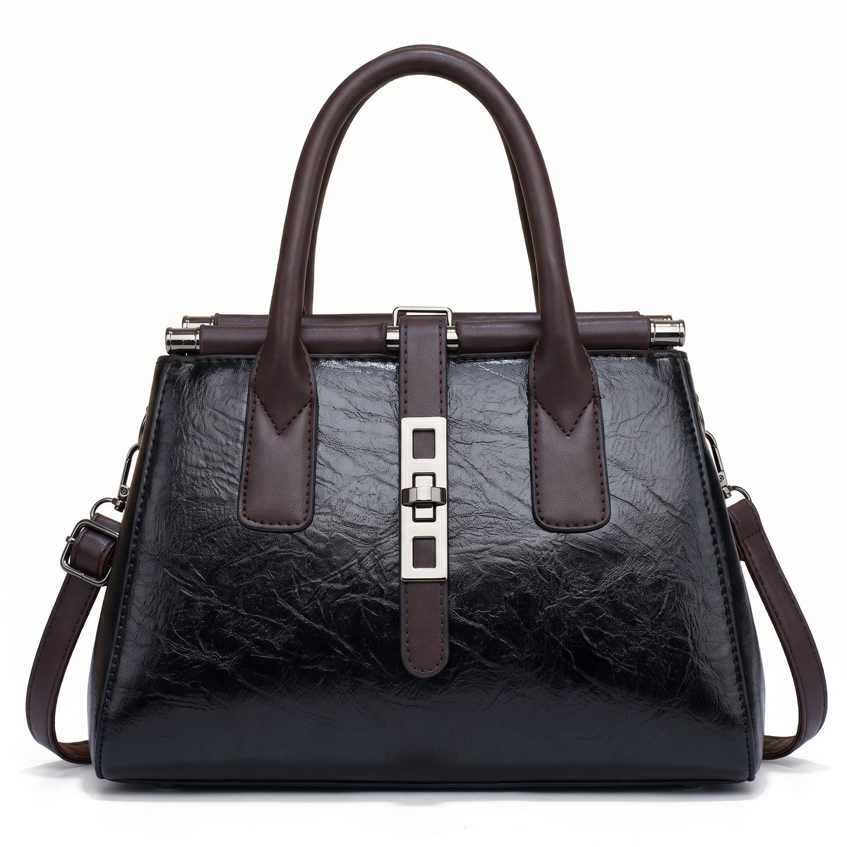 3-Piece Handbag and Purse Set, Top Handle Bag with Clutch and Card Wallet – Gift Set for Her