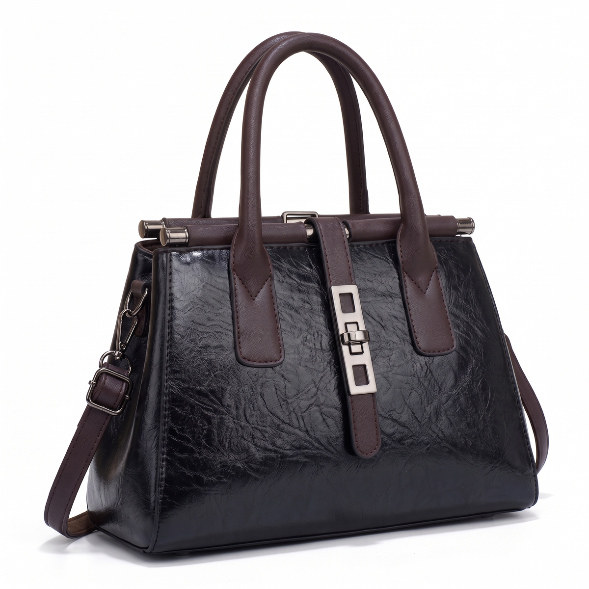 3-Piece Handbag and Purse Set, Top Handle Bag with Clutch and Card Wallet – Gift Set for Her