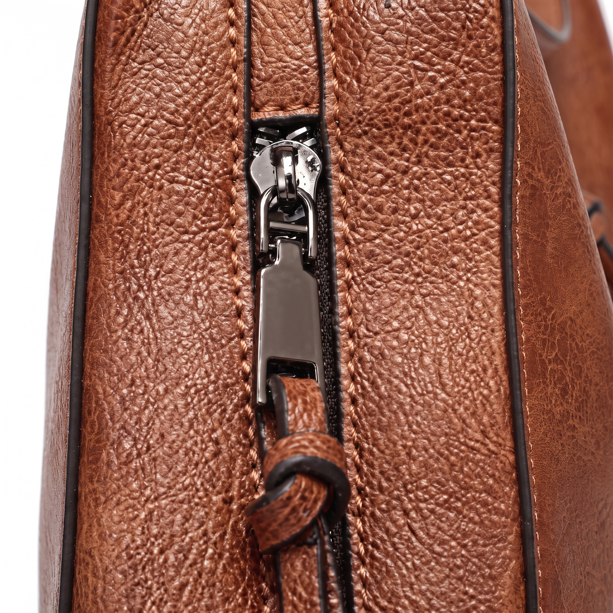 3-Piece Handbag and Purse Set, Cognac Brown Hobo Shoulder Bag with Crossbody Bag and Wallet – Gift Set for Her