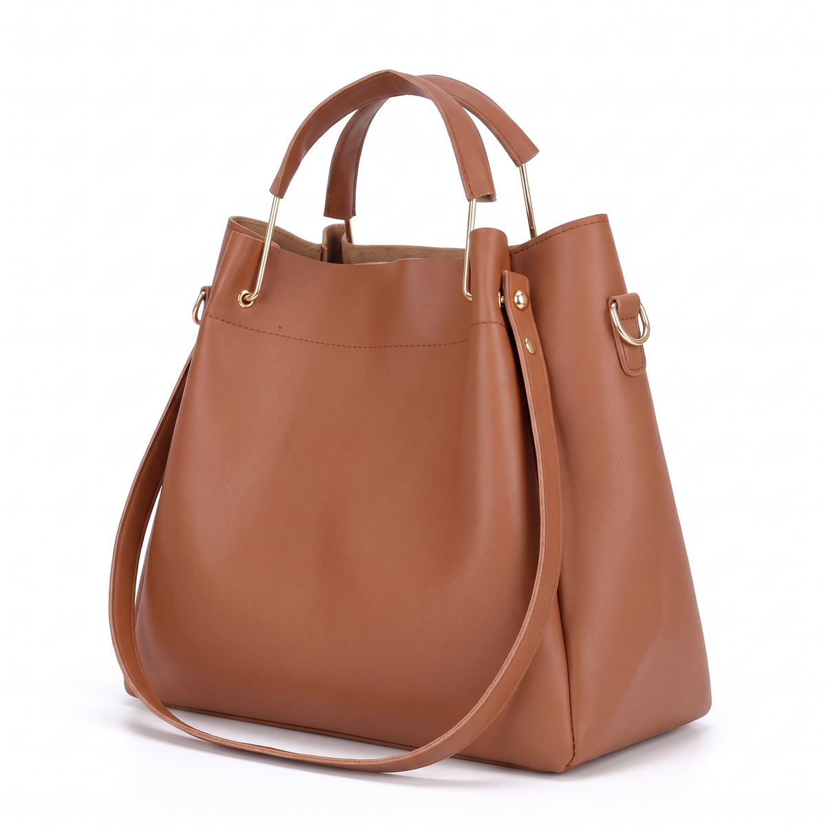 4-Piece Handbag and Purse Set, Bucket Bag with Crossbody Bag, Wristlet and Card Holder – Gift Set for Her