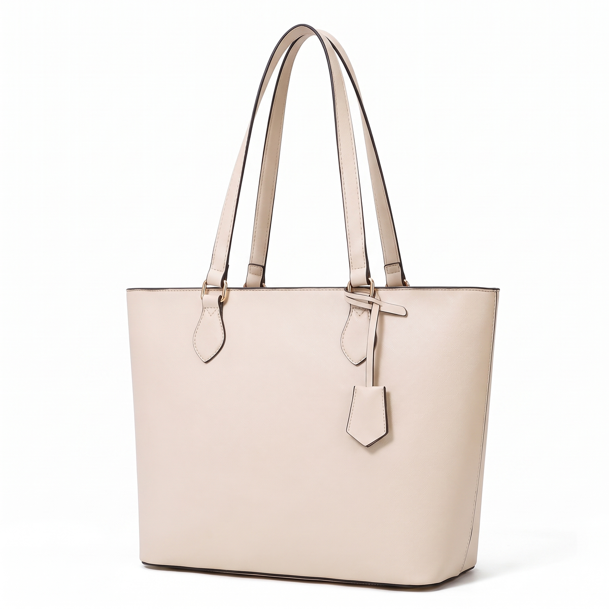 4-Piece Handbag and Purse Set, Cream Tote Bag with Dome Bag, Crossbody Bag and Clutch – Gift Set for Her
