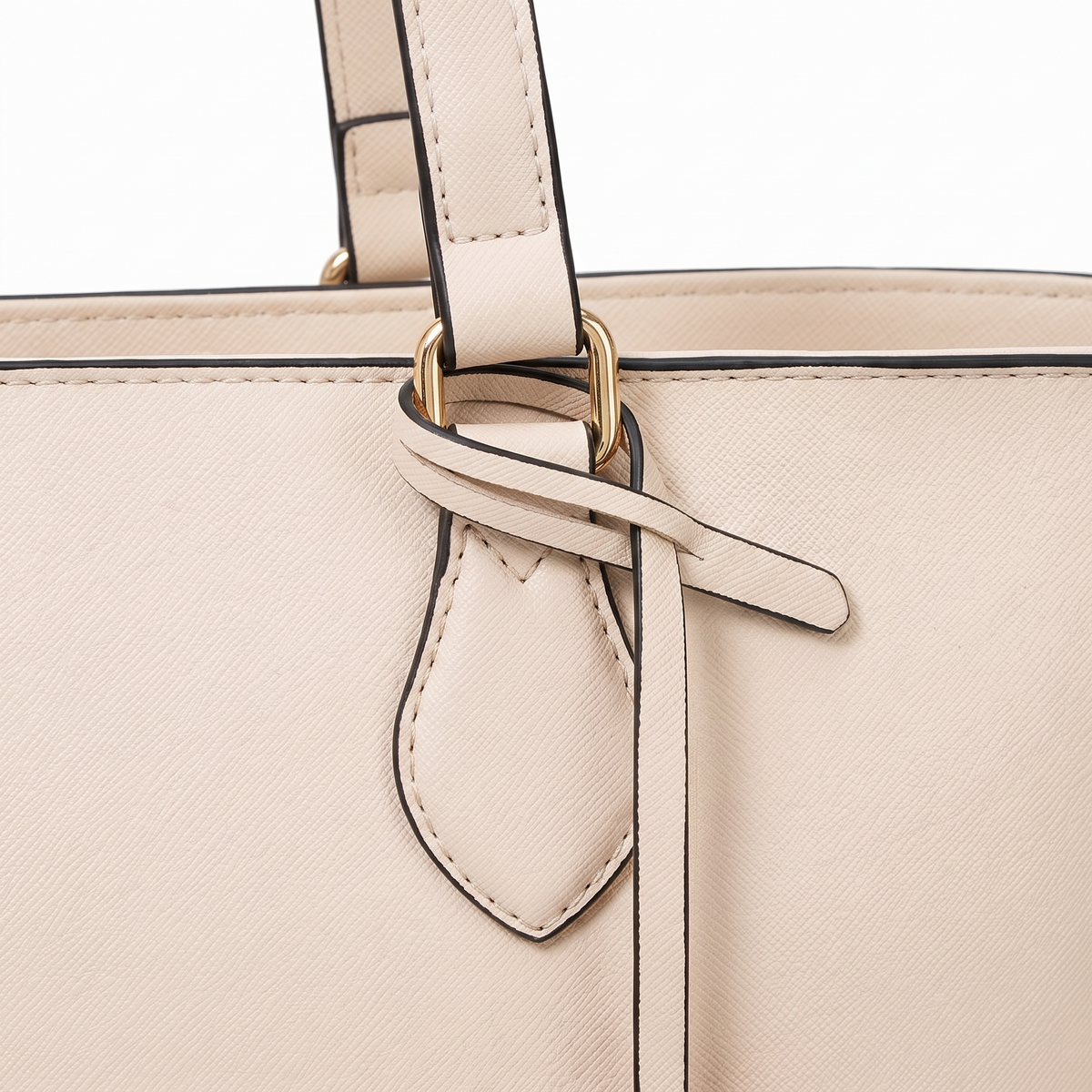 4-Piece Handbag and Purse Set, Cream Tote Bag with Dome Bag, Crossbody Bag and Clutch – Gift Set for Her