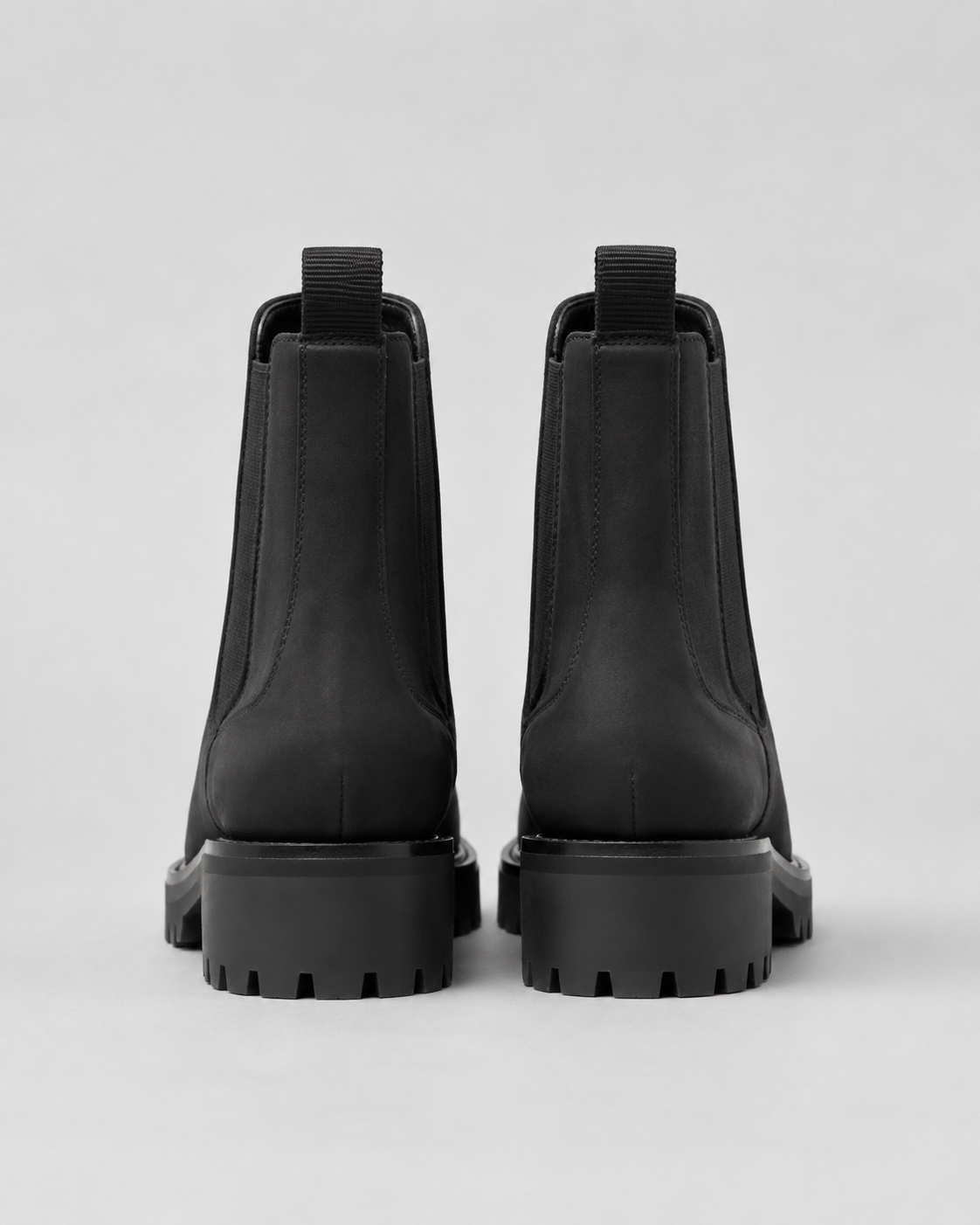 Women's Suede Look Chelsea Boots – Chunky Lug Sole