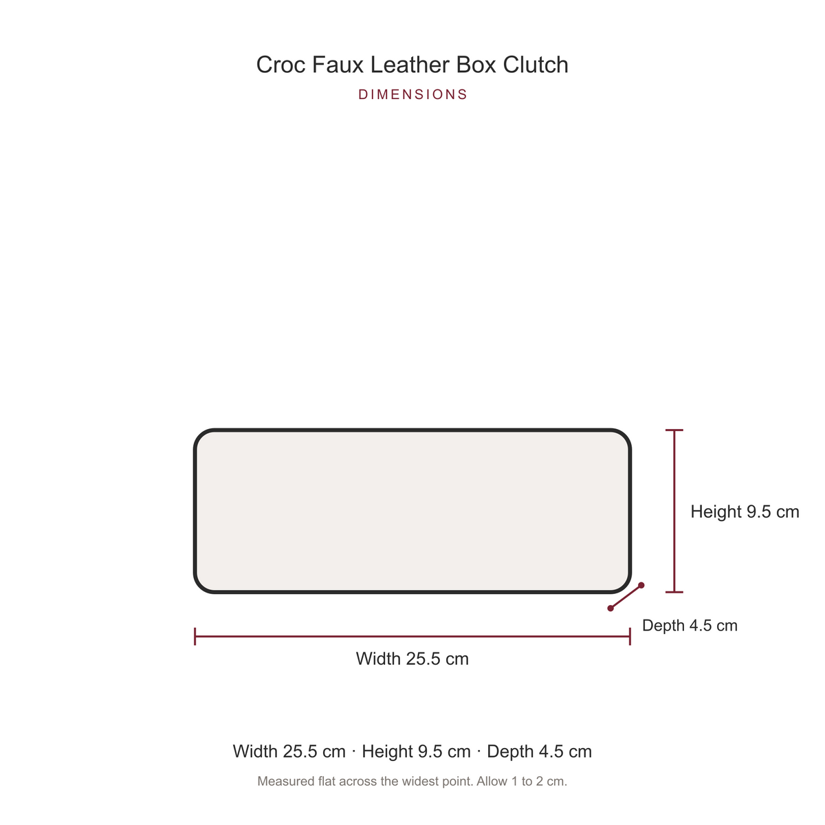 Croc Faux Leather Box Clutch for Women, Black Gold Wave Handle Evening Bag