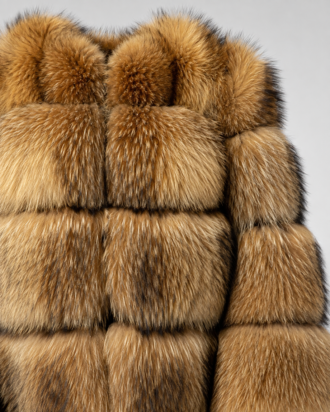 Women's Cropped Faux Fur Jacket with Oversized Collar