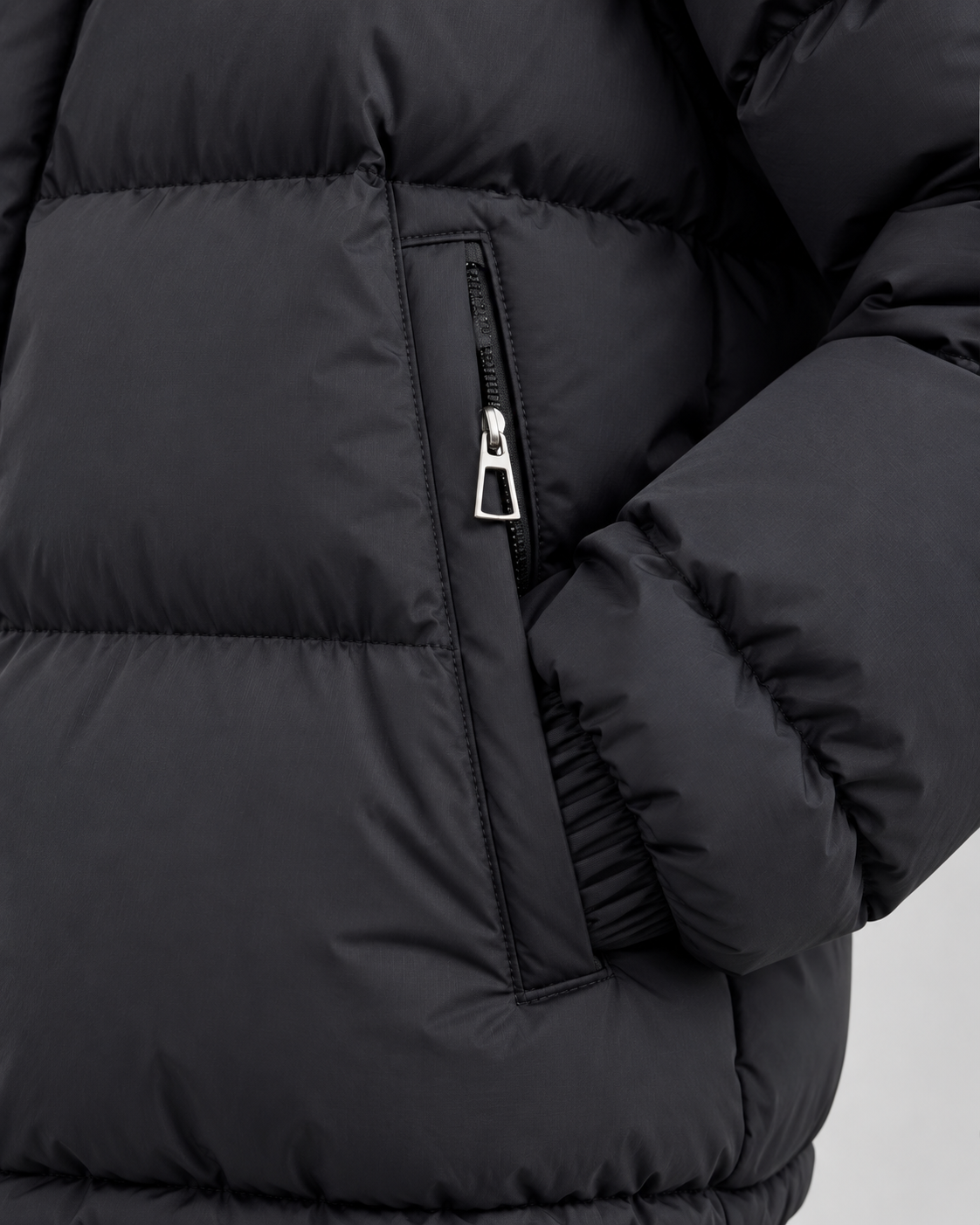 Women's Short Hooded Puffer Jacket – Oversized Fit Funnel Neck