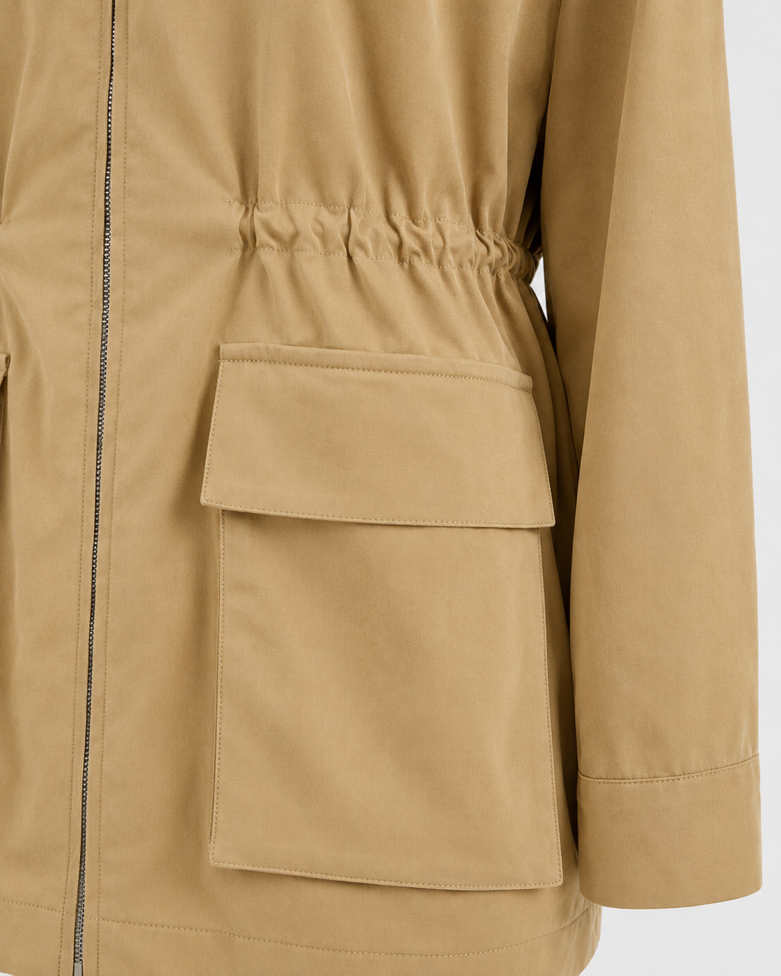 Women's Zip Front Barn Jacket – Contrast Collar