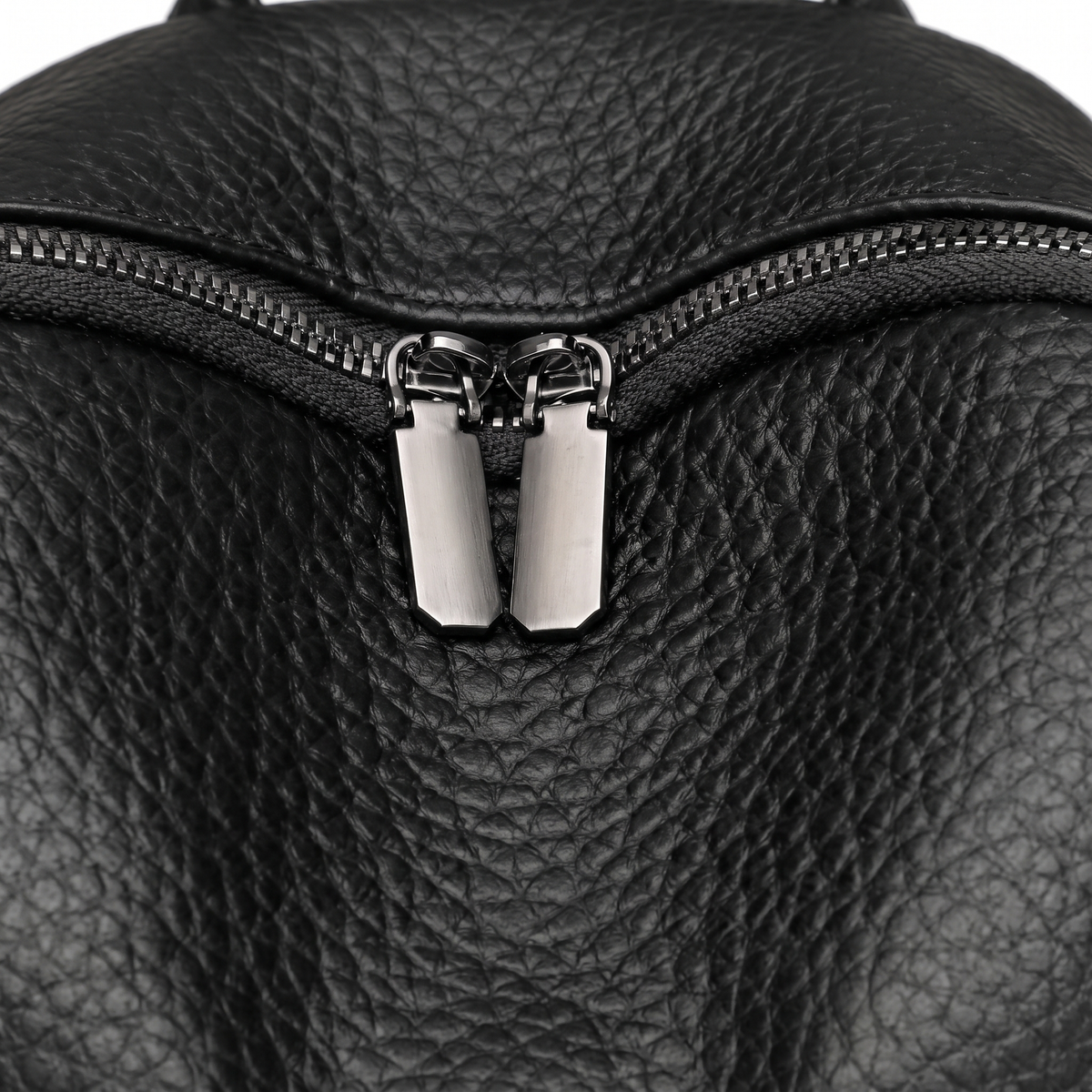 Pebbled Faux Leather Backpack for Women, Black City Backpack Purse