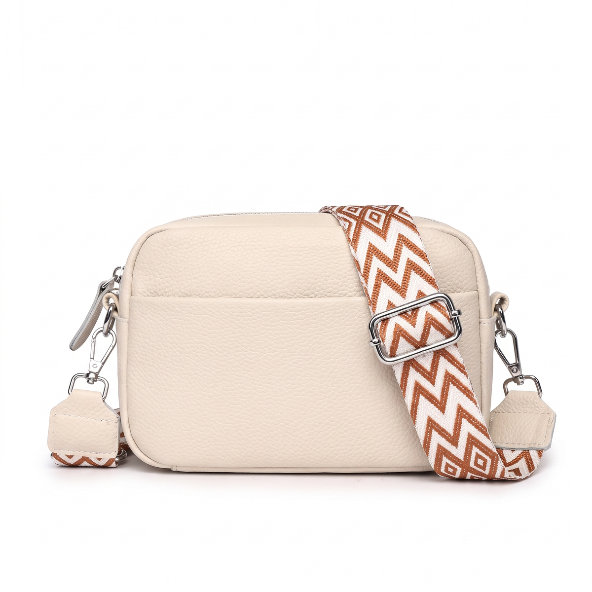 Faux Leather Crossbody Bag for Women, Black Box Bag with Wide Strap