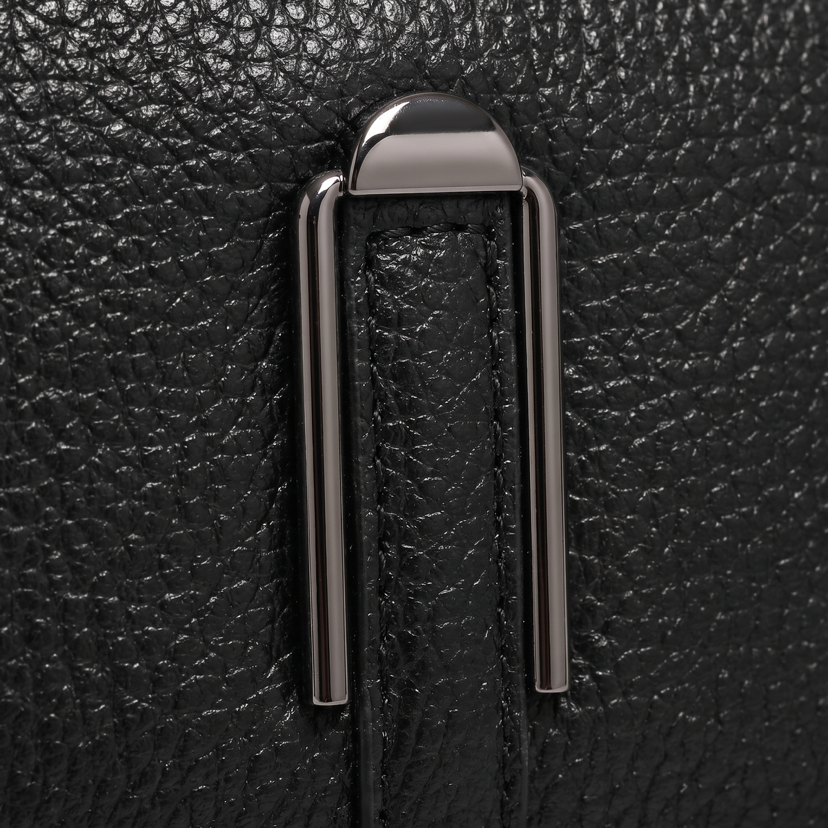 Pebbled Faux Leather Crossbody Bag for Women, Black Double Zip