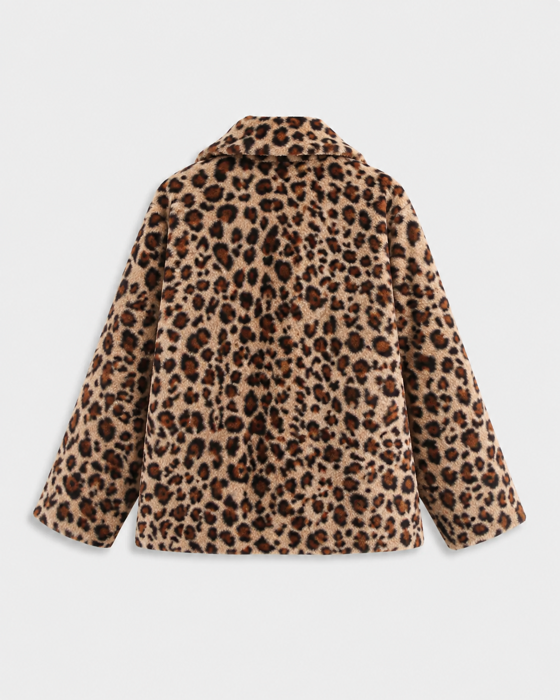 Women's Reversible Leopard Print Jacket – Quilted Button Front