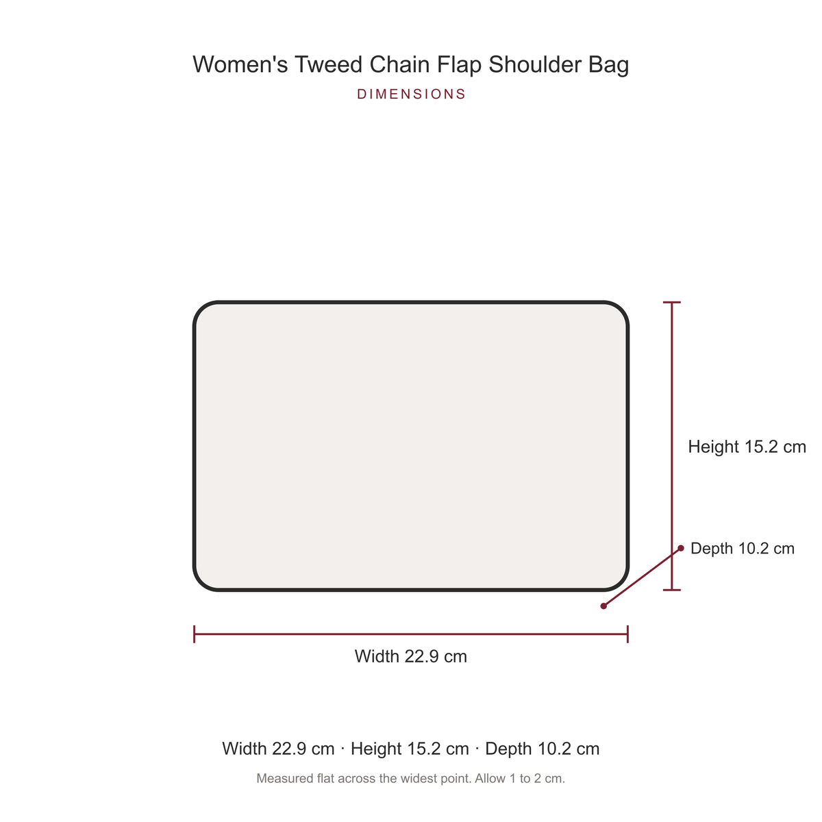 Tweed Chain Shoulder Bag for Women, Pink Evening Bag