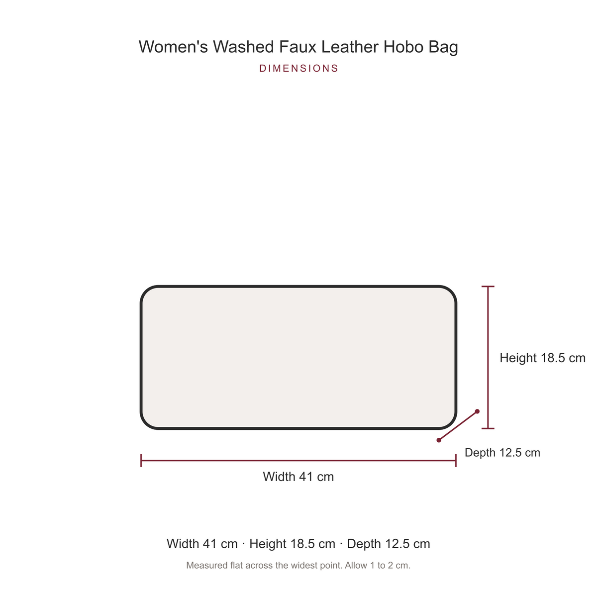 Washed Faux Leather Hobo Bag for Women, Purple Y2K D-Ring Shoulder Bag