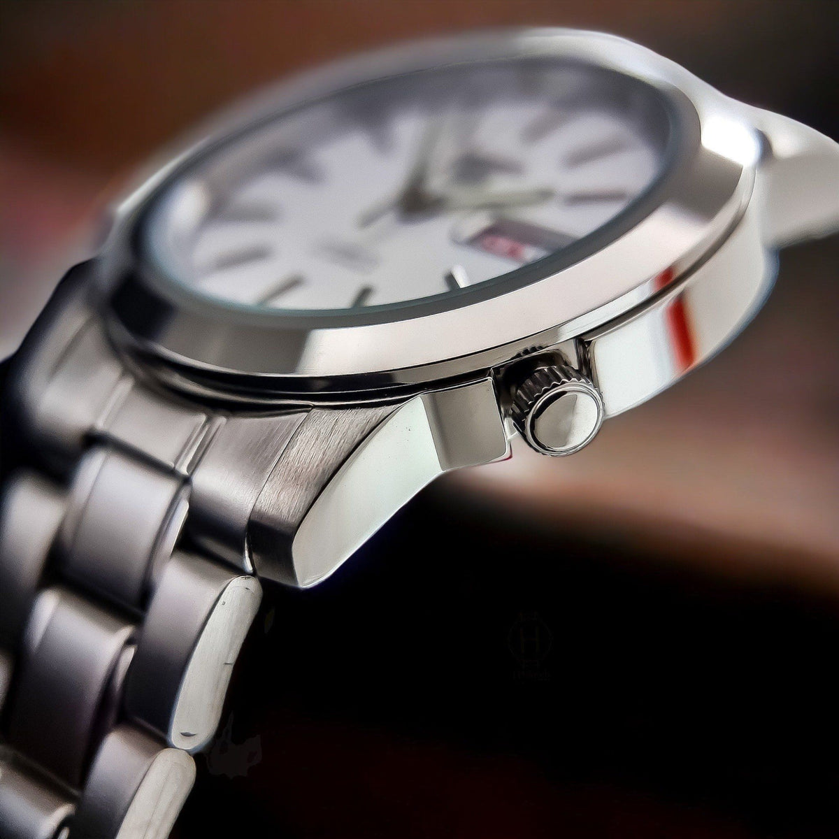 Seiko 5 Automatic White Dial Stainless Steel Men's Wristwatch SNKE49K1