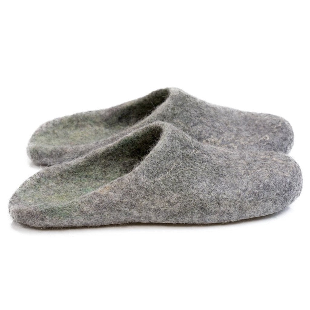 Men's Slip-On Felted Wool Slippers